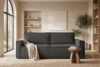 NAPI Sofa 3 rozkładana sztruks szara szary - zdjęcie 27