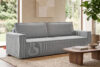 NAPI Sofa 3 rozkładana sztruks jasnoszara jasny szary - zdjęcie 25