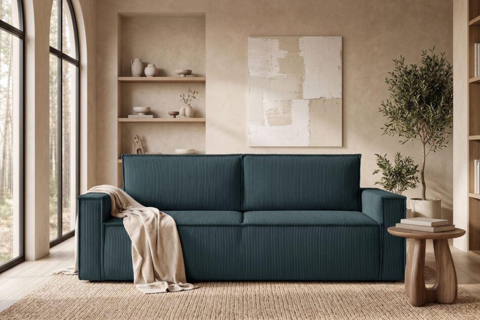 NAPI Sofa 3 rozkładana sztruks niebieski niebieski - zdjęcie 23