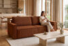 NAPI Sofa 3 rozkładana sztruks rudy rudy - zdjęcie 23