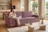 NAPI Sofa 3 rozkładana sztruks jasny fioletowy jasny fioletowy - zdjęcie 19