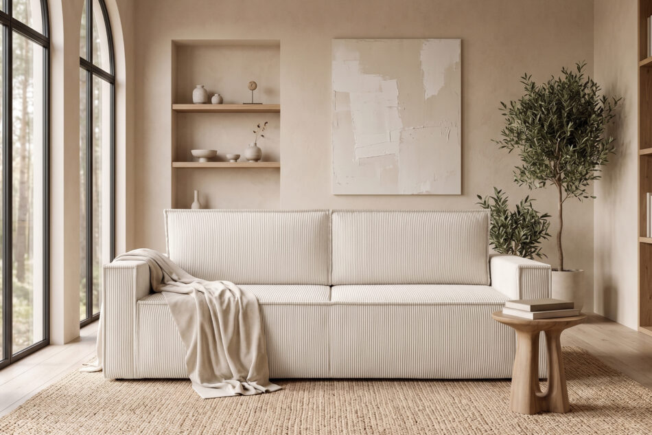 NAPI Sofa 3 rozkładana sztruks ecru ecru - zdjęcie 23