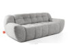 BALU Sofa trzyosobowa z funkcją spania na stelażu włoskim w stylu japandi jasny szary jasny szary - zdjęcie 3