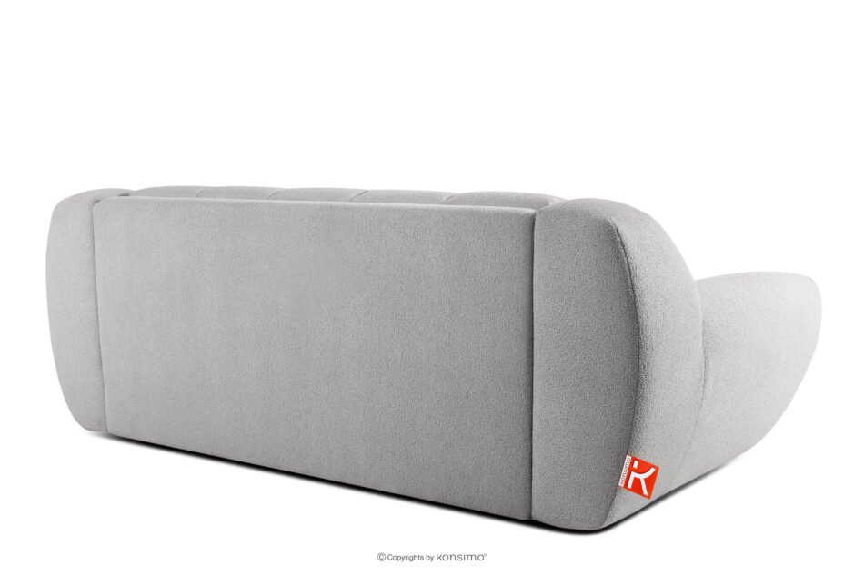 BALU Sofa trzyosobowa z funkcją spania na stelażu włoskim w stylu japandi jasny szary jasny szary - zdjęcie 3
