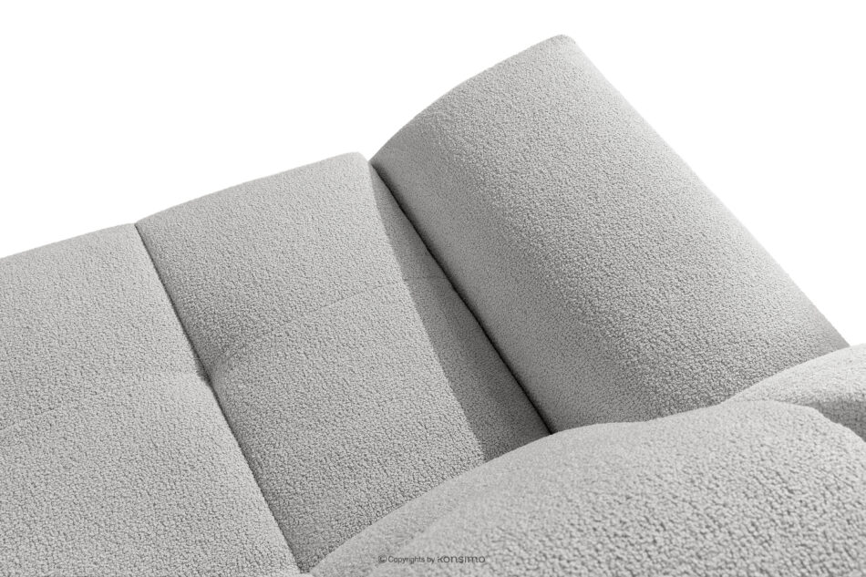 BALU Sofa trzyosobowa z funkcją spania na stelażu włoskim w stylu japandi jasny szary jasny szary - zdjęcie 7