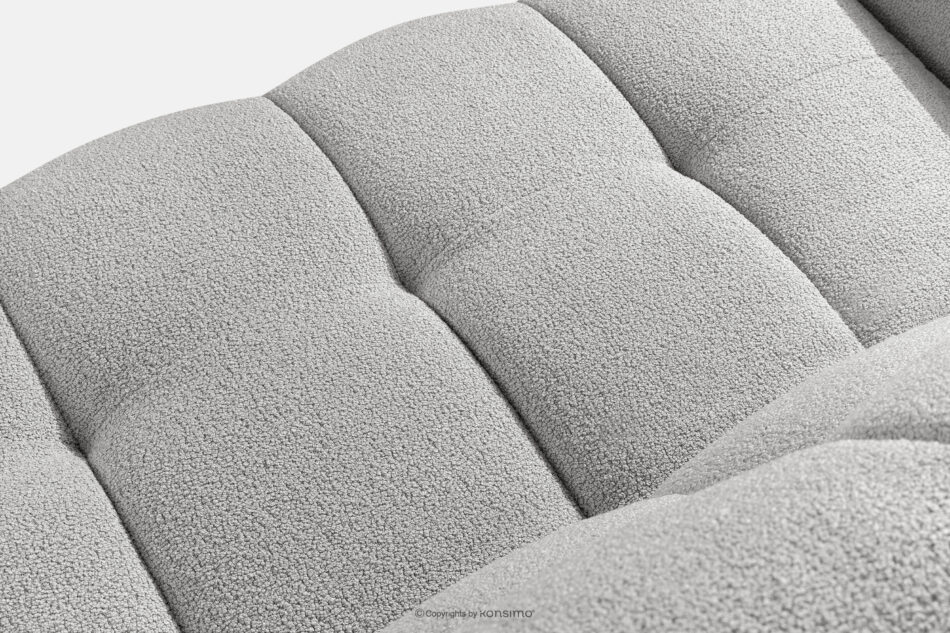 BALU Sofa trzyosobowa z funkcją spania na stelażu włoskim w stylu japandi jasny szary jasny szary - zdjęcie 10