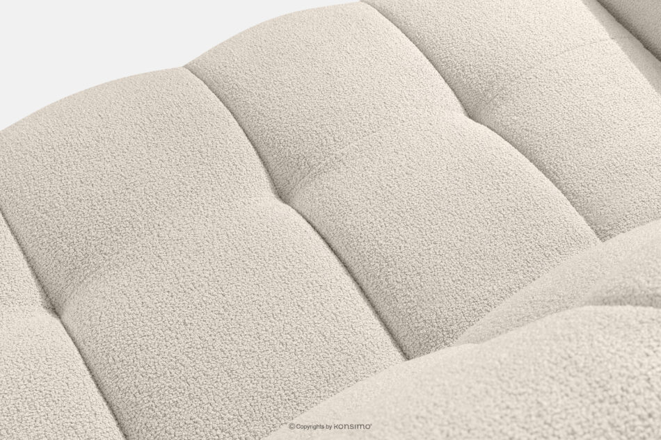 BALU Sofa trzyosobowa z funkcją spania na stelażu włoskim w stylu japandi biały biały - zdjęcie 10
