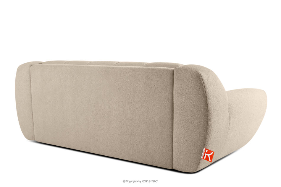 BALU Sofa trzyosobowa z funkcją spania na stelażu włoskim w stylu japandi beżowy beżowy - zdjęcie 3