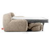 BALU Sofa trzyosobowa z funkcją spania na stelażu włoskim w stylu japandi beżowy beżowy - zdjęcie 7