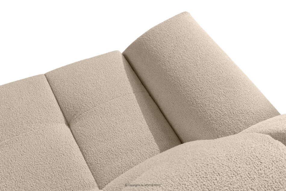 BALU Sofa trzyosobowa z funkcją spania na stelażu włoskim w stylu japandi beżowy beżowy - zdjęcie 7
