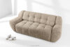 BALU Sofa trzyosobowa z funkcją spania na stelażu włoskim w stylu japandi beżowy beżowy - zdjęcie 2