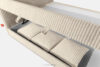 STRIX PRO+ Łóżko kontynentalne dwuosobowe średniotwarde 180 cm podwójny materac + topper HR tkanina sztruks beżowy beżowy - zdjęcie 14