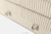 STRIX PRO+ Łóżko kontynentalne dwuosobowe średniotwarde 180 cm podwójny materac + topper Visco tkanina sztruks beżowy beżowy - zdjęcie 11