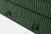 STRIX PRO+ Łóżko kontynentalne dwuosobowe twarde 200 cm podwójny materac + topper HR tkanina sztruks ciemny zielony ciemny zielony - zdjęcie 11