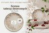 KERI Talerz deserowy japandi 6 szt. beżowy/szary/granatowy beżowy/szary/granatowy - zdjęcie 8