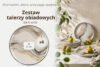 SALVA Talerz obiadowy w stylu nordyckim 6 szt. szary/piaskowy/beżowy szary/piaskowy/beżowy - zdjęcie 8