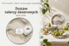 SALVA Talerz deserowy w stylu nordyckim 6 szt. szary/piaskowy/beżowy szary/piaskowy/beżowy - zdjęcie 8