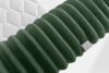 LILIUM PRO Łóżko kontynentalne z szafkami nocnymi LED twarde 160 cm podwójny materac + topper Visco tkanina sztruks ciemny zielony ciemny zielony - zdjęcie 19