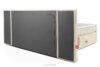 LILIUM PRO Łóżko kontynentalne z szafkami nocnymi LED średniotwarde 200 cm podwójny materac + topper Visco tkanina sztruks beżowy beżowy - zdjęcie 8