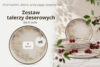 KERI Talerz deserowy japandi 6 szt. beżowy/szary/granatowy beżowy/szary/granatowy - zdjęcie 8