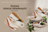 RONARI Talerz obiadowy kwadratowy styl boho 6 szt. brązowy/beżowy/granatowy brązowy/beżowy/granatowy - zdjęcie 8